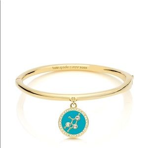 Kate Spade Gold Bangle Virgo Turqouise